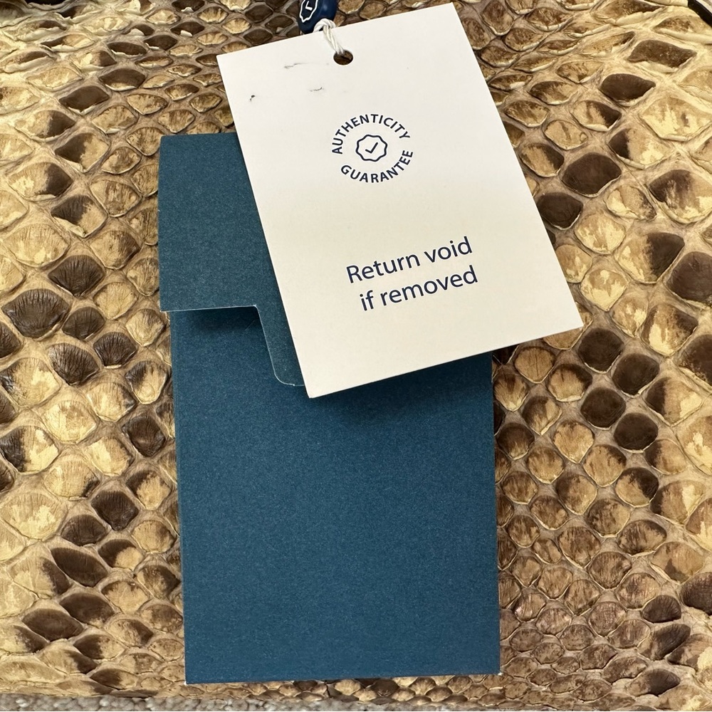 Gucci Python Snake Skin Tote Gg - image 6